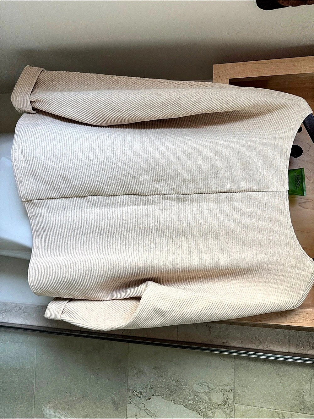 Time and Tru Ribbed Tank Top in Beige Size XL